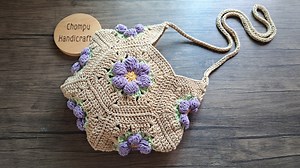 10K views · 108 reactions | DIY crochet hexagon bag #crochetbag | Chompu Handicrafts | Facebook