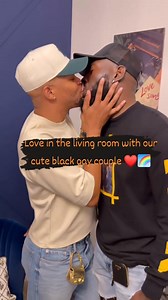 3.3K reactions · 40 shares | Love in the living room with our cute black gay couple ❤️ | Kobby Chezzy | Facebook