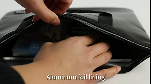 Waterproof Fireproof Document Bag,Money Bag for Cash,2-Pack Black Fire Proof Safe Bags with Zipper,Fire Resistant Pouch,Security Envelope Container,Storage Holder for Travel, A4 A5 Passport Tablet