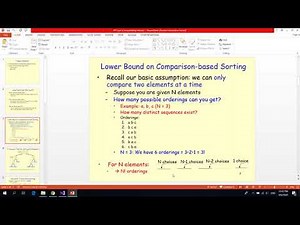 Lower Bounds on Comparison-based Sorting Algorithms