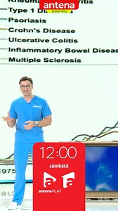 Săptămâna aceasta, la MediCOOL, vorbim despre bolile autoimune – ce le declanșează, cum le recunoaștem și ce soluții există pentru a le ține sub control ✅ MediCOOL, în fiecare sâmbătă de la 12:00, pe Antena 1 și pe AntenaPLAY. #medicool #antena1 #boliautoimune #autoimmunedisease #boli #sanatate #tiroida | MediCOOL