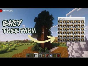 Ultimate Minecraft Tree Farm 🌳 | Easy & Efficient Wood Farm Tutorial