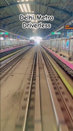 Delhi Metro Driverless Magenta Line DMRC #metro #dehlimetro #metrotravel #traintracks