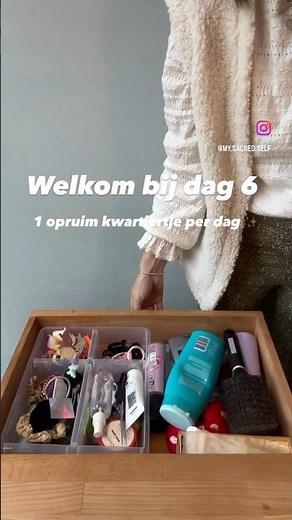 Dag 6: de haar lade #eenopruimkwartiertjeperdag