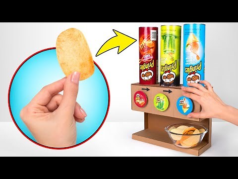 DIY Cardboard Dispenser For 3 Flavors