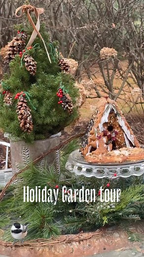 Welcome to Part Two of my Holiday Garden Tour at Old Castle Cottage! ✨ Step outside with me as the winter garden comes alive with foraged greenery,cedar, pine and dried hydrangeas. Mostly all gathered from around the property and styled into lush planters, garlands, and outdoor arrangements. 🌿🎄 The entry is framed with matching planters and a handmade garland, and the front door wears the most beautiful Jackson & Perkins magnolia wreath (and yes, their wreaths make perfect holiday gifts!). On