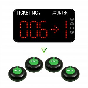 [Hot Item] Supermarket Queue Call System Wireless Queue Calling Management System 3 Call Buttons