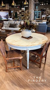 This beautiful grand entry table is ornate enough to make a statement on its own, but also the perfect canvas for you to showcase your design style to welcome your guests to your home. Round 54” x 54” x 31” TheFindery.net #founditatthefindery #thefinderywaco #vintagemodernfound #shoplocal #HomeDecor #InteriorDesign #homeinterior #furniture #shopsmall #motivation #luxury #lifestyle #home #inspiration #style #HomeDecor #smallbusiness #love #InteriorDesign #design #entrytable #diningtable #rounddin