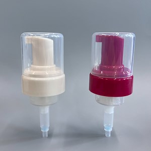 [Hot Item] 40mm 43mm All Plastic Pump Head Foam Soap Cleanser Making White Foam Pump Sprayer with Cap for Bottles