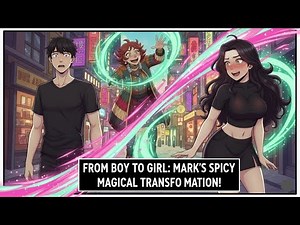 Mark’s Spicy Magical Transformation | From Boy to Girl | TG TF Transformation Comic |