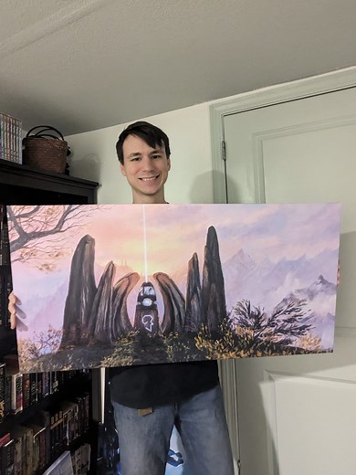 4.2K views · 276 reactions | "The Lover Stone" Another Skyrim oil painting for you guys! I finally got a canvas print made and I forgot how much I love this piece! I really hope you guys do too! #art #painting #skyrim #fantasy | Painted Dragon Studios | Facebook