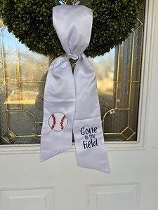 Baseball Wreath Door Sash - Etsy