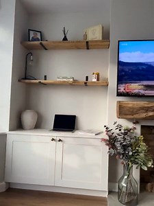 Rustic Shelf Handmade From Solid Wood 22cm Deep, 3cm Thick | Wooden Wall Shelf | Kitchen Shelves, Shelve - Etsy UK