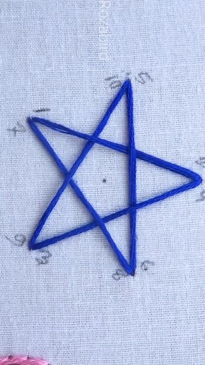 Cute star hand embroidery tutorial! #reels #fbreels #tutorial #cute #easy #trending #viralreels #facebookreels #howto #fbreelsvideo #content #satisfying #tricks #reelsfb #viral #diy #handembroidery #stitch #embroidery #stars | RozaBird