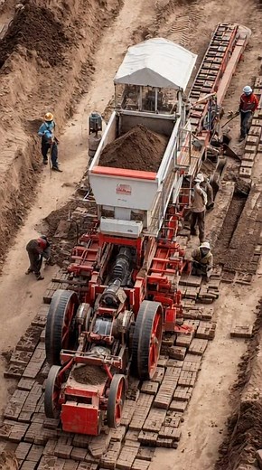 SNPC BMM 310 | Mobile Automatic Brick Making Machine | On-Site Construction Innovation 💪🌎😱 #Machinery #ConstructionMachinery #InnovationInConstruction #Engineering #MobileBrickMachine | Construction Vehicles