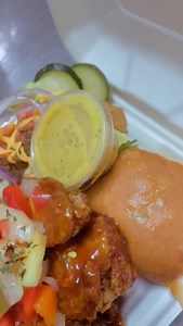 Trying to eat healthier? At Da bush cook we have options that will satisfy your cravings and your diet plans. Order a salad with your choice of meat today! . . Contact Us Today! -Our Landline 676-2874 -Our Whatsapp 455-0494 | Da Bush Cook