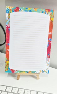 Bloc-notes ligné A5 Paint Splash – Papeterie colorée - Etsy France