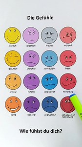 Die gefühle #deutschprüfung #zählen #немецкийязык #varben #deutschfilm #englischlernen #deutschland #deutschlernen #SERTIFIKAT #deutschalsfremdsprache | Deutsch Lernen