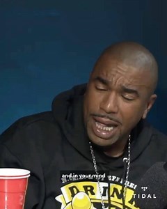 😂 @CEOMemphisBleek was ready to go at #Nas lyrically😆 Glad we can laugh about it years later 🙌 Check out the new @DrinkChamps EPISODE on @TIDAL NOW! 🍾🏆 @TheRealNoreaga @WhosCrazy | Drink Champs