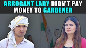 An arrogant woman refused to hand over the money owed to the gardener for their services, illustrating the consequences of such behaviour. | PDT Stories