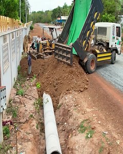 26K views · 241 reactions | Clearing a 7-Meter Drainage System | Preventing Landslides Near Pagoda Fence . . #Dozer #Bulldozer #heavyequipment #construction #Shantui #Komatsu #Dumptruck #Excavator #constructionsite #heavyduty #earthmoving #caterpillar | Bulldozer Cambodia | Facebook