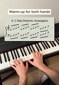Piano Warm-Up Exercises for Both Hands