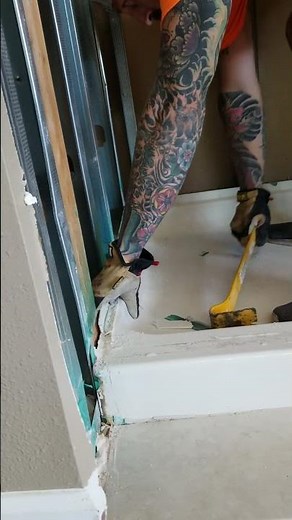 Shower Demolition / remodel part 5. Removing old shower pan