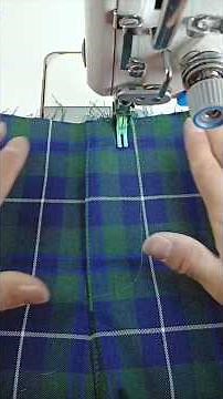 Easy Plaid-Matching Fly Zipper Tutorial #sewapasystem #sewing #versatilesewin #sewinghacks