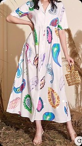 *Stylish & comfortable One-Piece Casual Long Dresses. @2599/- * Perfect for any occasion, these dresses offer a relaxed fit and a chic silhouette. Pair them with your favorite accessories for an effortless look. Shop now! | De Fashion Police | Facebook