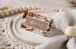 Brunch Reserved Table Sign: Blush & Gold Canva Template (digital Printable) - Etsy Canada