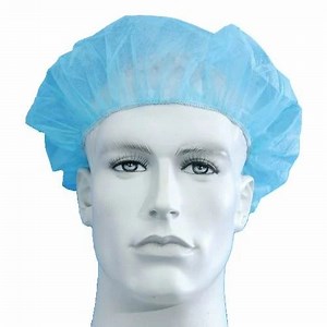 Blue Disposable Shower Cap