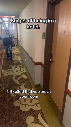 Stages of being in a hotel