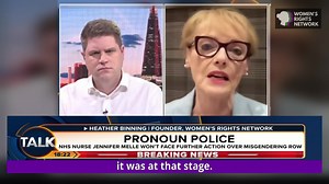 The NHS has dropped the 'data breach' charges against Christian nurse, Jennifer Melle, and reinstated her. But what took them so long? Congratulations to Jennifer Melle. But the battle is not over. she STILL faces an employment tribunal. Stop persecuting women for speaking the truth! A man is a man. Heather Binning was on TalkTVUK with Peter Cardwell to discuss the latest win for women. | Womens Rights Network