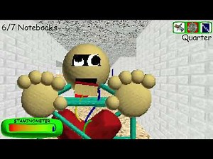 Blowing the candle on the huge cake | Baldi's Basic Classic Remastered