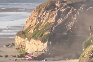 Man Drives Car Off California Cliff, Lands Upside Down and Somehow Survives