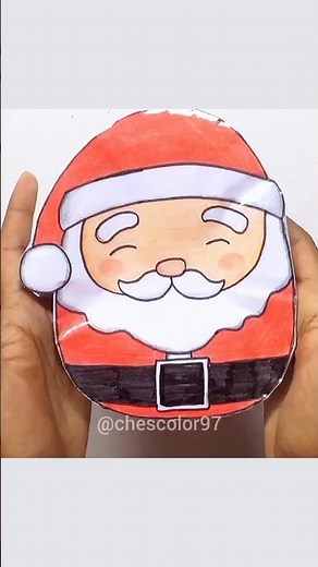 DIY Santa Claus Paper Squishy 🎅