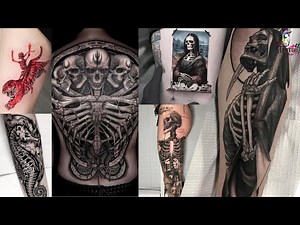 Skeleton Tattoo Designs 2025 | Realistic Skeleton Tattoo Ideas | Trendy Skeleton Body Art Designs