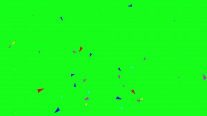 Télécharger effet de confettis tombant sur fond vert. gratuitement