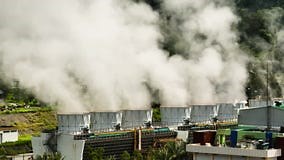 Geothermal Power Station in the Mountains. Stock Video - Video of pipe, natural: 271571419