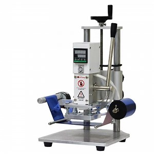[Hot Item] Leather Embossing Heat Press Machine Small Manual Digital Hot Stamping Machine Wooden PVC Paper Custom Logo Stamp