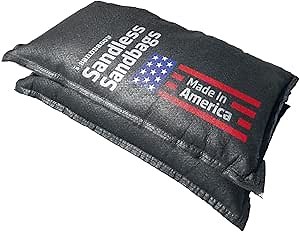 Sandbaggy 14" x 26" Water Activated Sandless Sandbags - Flood Barriers, Erosion Control - Made in The USA (Black) (300)