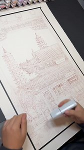 26K views · 554 reactions | 笔尖上的古迹|双塔寺 The depiction of the Two Pagoda Temple, an ancient Chinese building, with mark pen is very realistic. | Beautiful places in China | Facebook