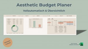 Buy Budget Planner Excel Template (german) | Aesthetically Pleasing Automatic Household Budget Book | Digital Finance Tracker Online in India - Etsy
