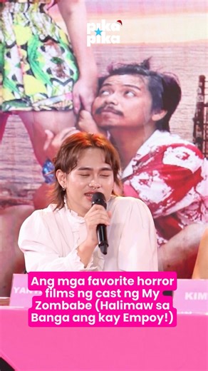 Ang mga favorite horror films ng cast ng My Zombabe (Halimaw sa Banga ang kay Empoy!) #MyZombabe #KimMolina #EmpoyMarquez #KimPoy #YanYanDeJesus #VivaFilms #horrorfilms #YearOpeningSalvo #EntertainmentNewsPH #PikapikaPH #ShowingInCinemasJanuary8 | Pikapika