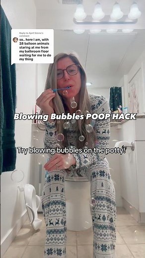 Blowing Bubbles POOP HACK! #mom #pregnancy #pottytraining #dad #doctor #health #constipation #poop