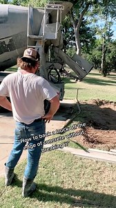 1.5M views · 5.7K reactions | How to back a truck off the edge of concrete without breaking it. #tips #tricks #concrete #construction | Brandon Stephens | Facebook