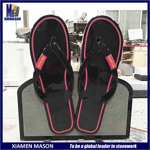 [Hot Item] Custom Black Granite Flip Flop Shape Cemetery Monument