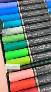 7.3K views · 33 reactions | Faber-Castell Albrecht Dürer Aquarelmarkers  De perfecte tools voor aquarelleren! 30 kleuren met hoge pigmentatie, een penseel- en vezelpunt voor veelzijdig gebruik. #FaberCastell #aquarel #markers #art | Faber-Castell | Facebook