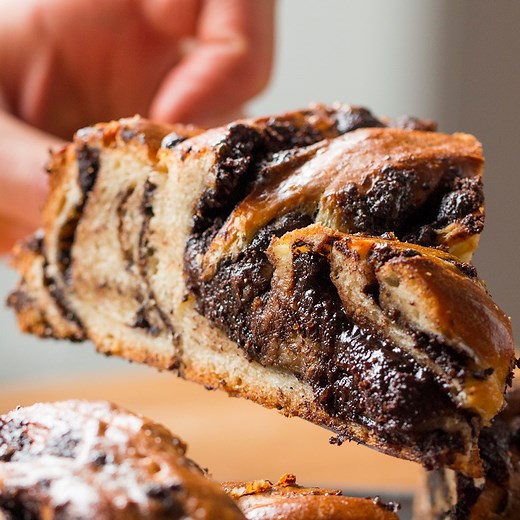 Just look at that swirl! Recipe: https://tasty.co/recipe/chocolate-braided-swirl-bread-babka | Tasty