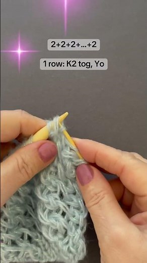 💥Use different sized knitting needles and you will get a gorgeous pattern! #knittingpattern